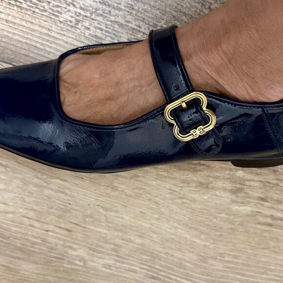 Sam Edelman Michaela Mary-Jane flats Midnight Blue Size 7.5 M Like New! - Picture 9 of 11